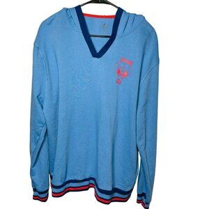 Disney Parks Womens Stitch 626 Hoodie Sweat Shirt Blue XL u